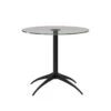 Stressless Small Urban Star Matt Black & Glass Side Table