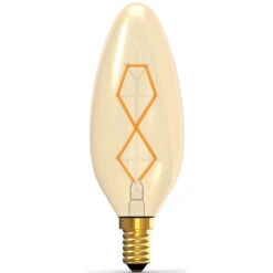 Rustica 40W Extra Warm White Tinted E14 Candle Bulb