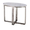 Casablanca Oval Side Table With Marble Top