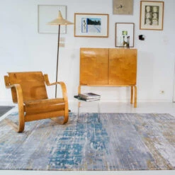 Atlantic Streaks 170 X 240 Long Island Blue Rug