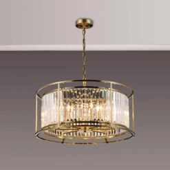 Samraat Antique Brass Crystal 8 Light Pendant -Housingunits 89469a390398f363a3e511b101122c84