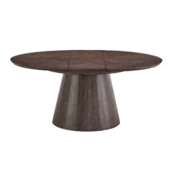 Artemis Round Wooden Extending Dining Table