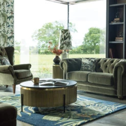 Ivette Round Gold & Black Marble Coffee Table -Housingunits 8cd89889aa4dd3205764a21c2fe32fb9