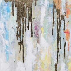 Gold And Blue Abstract Painting -Housingunits 8d0b962b9df93489a4db3f8b9923cb35