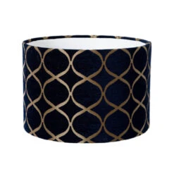 30cm Trellis Indigo Drum Shade