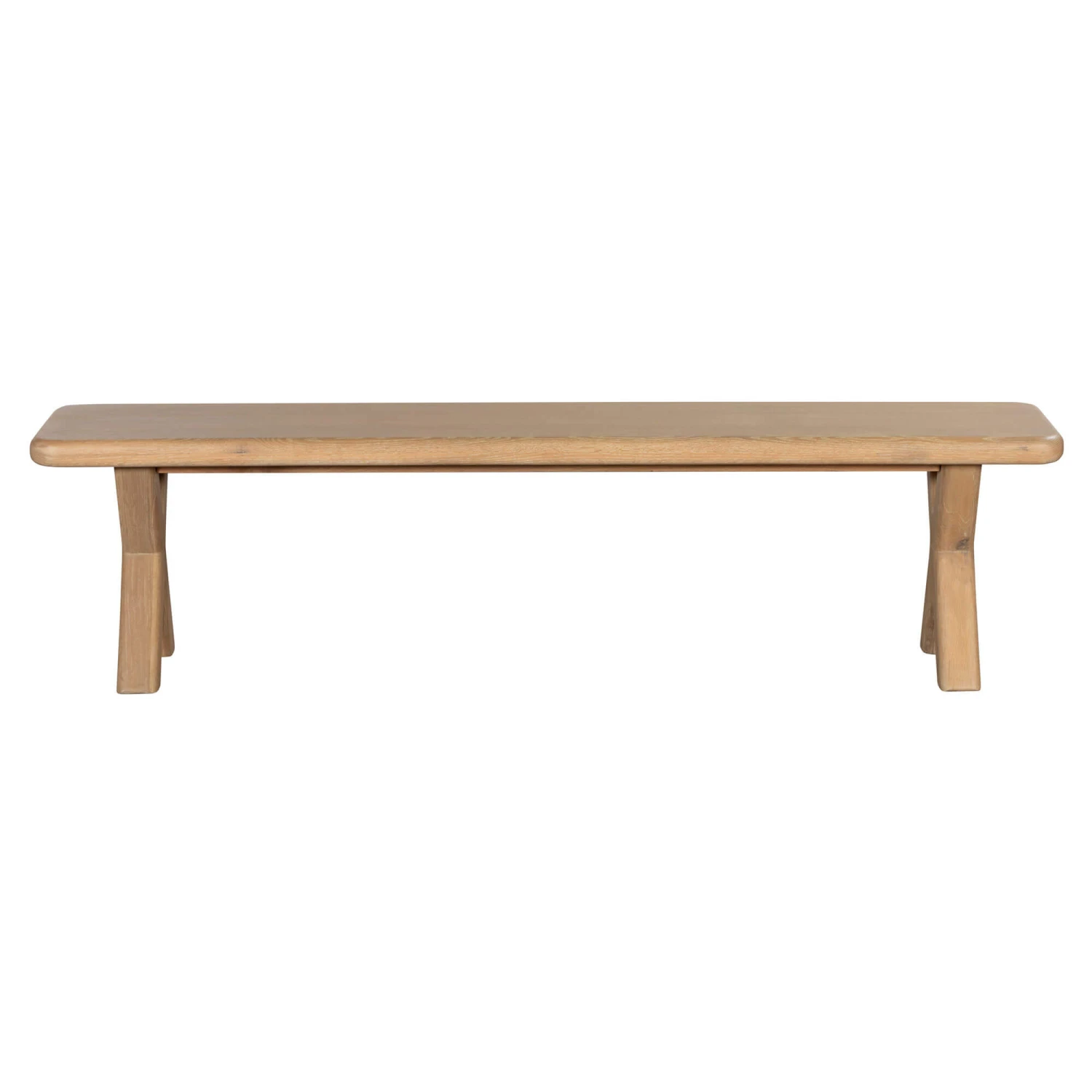 Frampton 220cm Rustic Oak Dining Bench 2 Frampton 220cm Rustic Oak Dining Bench - Image 2