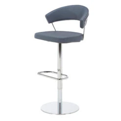Calligaris New York Bar Stool In Grey