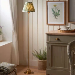 Burley Brass USB Charging Floor Lamp Base