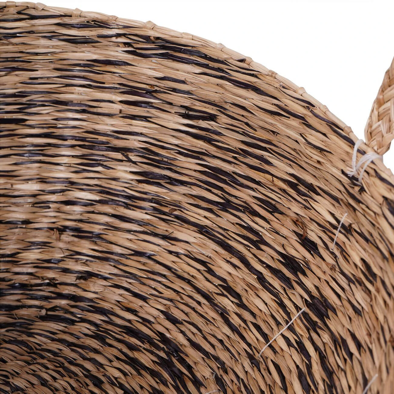 Hanoi Set Of Two Circular Seagrass Baskets With Handles 3 Hanoi Set Of Two Circular Seagrass Baskets With Handles - Image 3