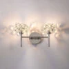 Avezza Chrome & Crystal Double Wall Lamp