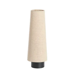 Howie Tall Conical Natural & Matt Black 42cm Table Lamp -Housingunits 90a7b7d3dc0665af4785fa2883f38eec