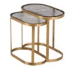 Souk Antique Brass And Glass Nest Of Tables