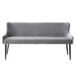 Toby Grey Velvet Sofa Dining Bench 4 Toby Grey Velvet Sofa Dining Bench -Housingunits 914ea8bf3fe2ac0a3e0e8e68187551da