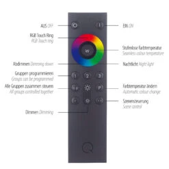 Oeil Nickel RGB Smart Home Wall Light -Housingunits 91bf123b3b1ee96772a16b4f77b19354 1