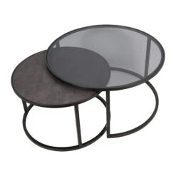 Libra Turner Set Of 2 Round Nesting Coffee Tables -Housingunits 9227a68e1a7043d904d971c7d9961070