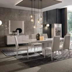 Caren High Gloss Pearl Line 173cm 3 Door Sideboard -Housingunits 92408b4c38115ef7bdc6be255f9d3456