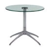 Stressless Small Urban Star Polished Chrome & Glass Side Table