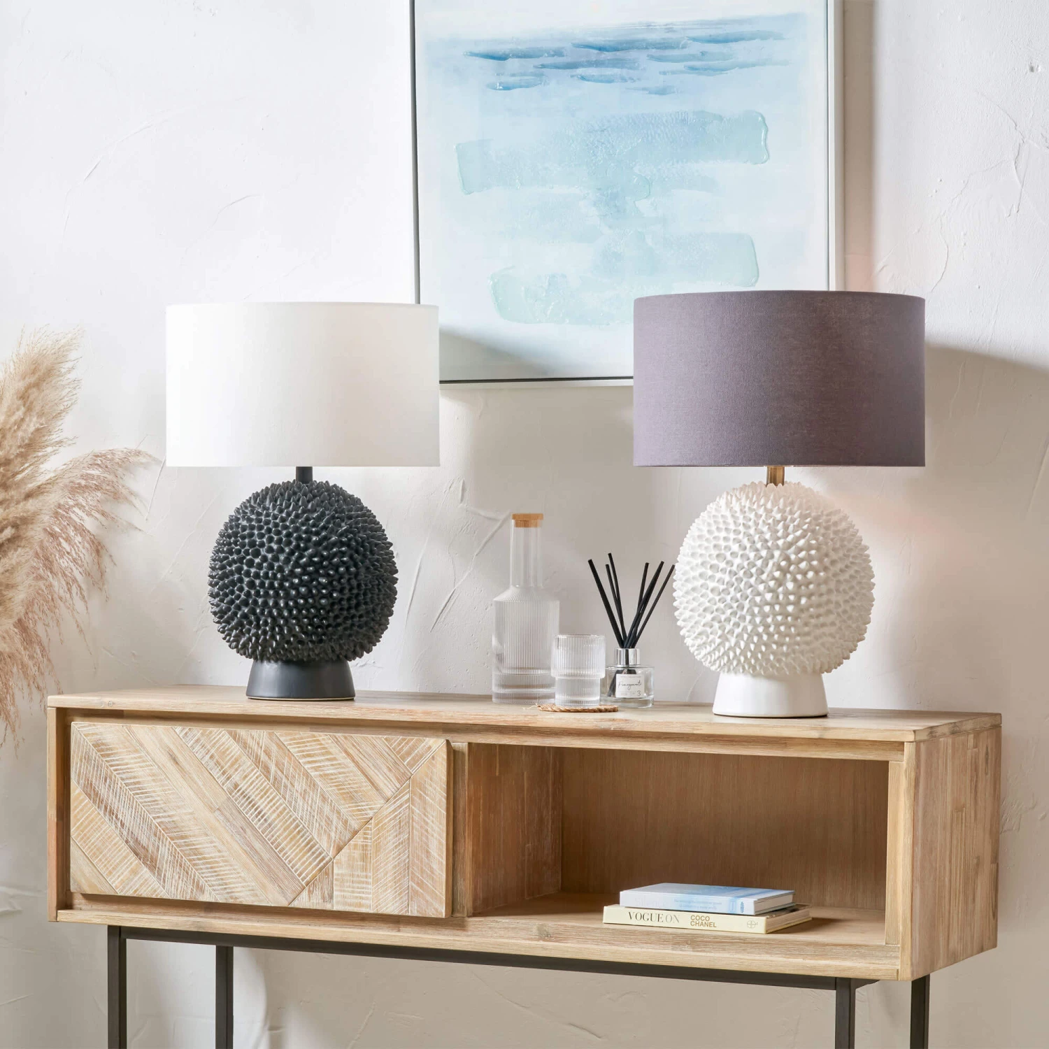 Sea Urchin White Table Lamp Base 4 Sea Urchin White Table Lamp Base - Image 4