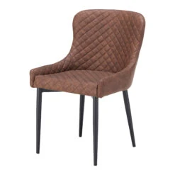 Java Teak 160cm Round Dining Table With 6 Toby Brown Faux Leather Dining Chairs -Housingunits 93f5c60fd4f65aebfa25a84770e73a63