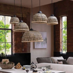 Black Bamboo 20cm Pendant Light