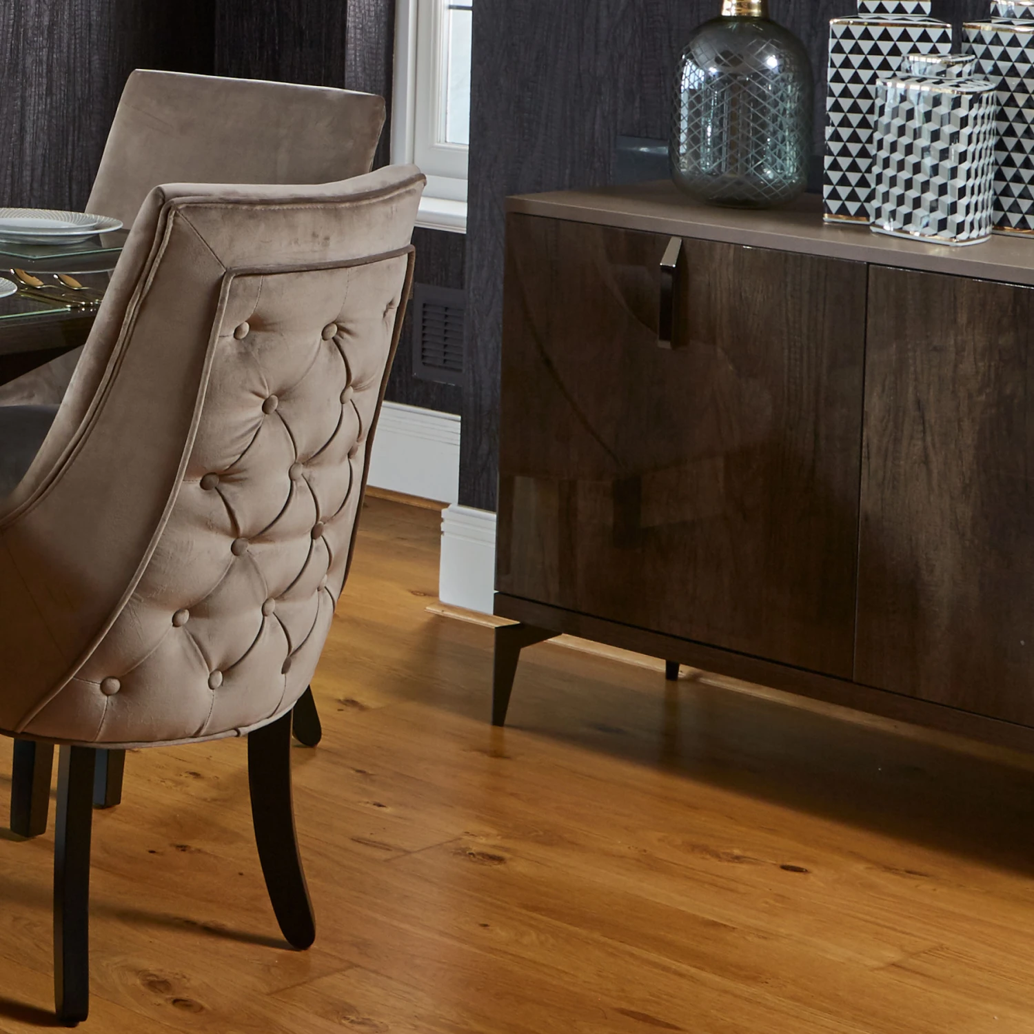 Medina High Gloss 138cm 3 Door Sideboard 2 Medina High Gloss 138cm 3 Door Sideboard - Image 2