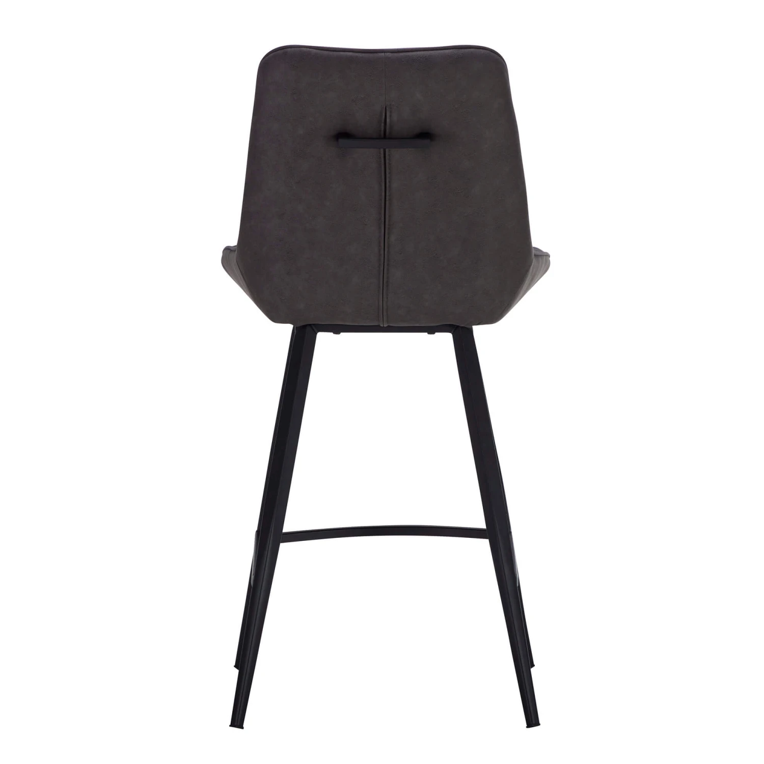 Moretti Grey Faux Leather Counter Bar Stool 4 Moretti Grey Faux Leather Counter Bar Stool - Image 4