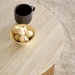 Dansgard Travertine-Effect Oak Side Table -Housingunits 9574668e3fcc97e9057fda8cf2c86a1d