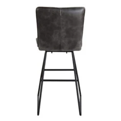 Clarence Grey Faux Leather Counter Bar Chair -Housingunits 95bf63d05e4396958d8bf0426636cf92