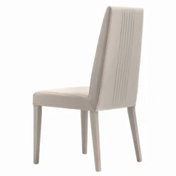 Caren High Gloss Pearl Line 160cm Extending Dining Table & 6 High-Back Faux Leather Chairs -Housingunits 95cb5554702e30c0c342deaea967866d