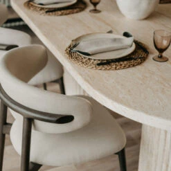 Albana Oval Travertine Effect Dining Table -Housingunits 961d0ad577e2046b5a3313624edcea3c 1