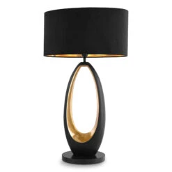 Eichholtz Volvo Table Lamp & Black Fabric Shade