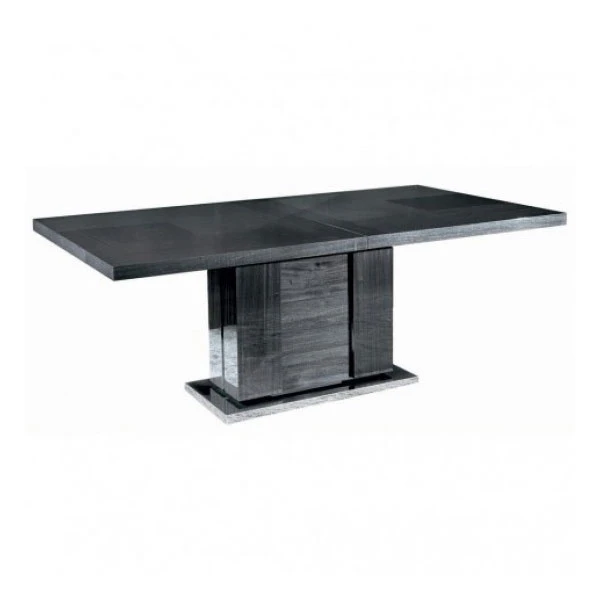 Monza Koto Grey High Gloss Extending 160cm Dining Table 1 Monza Koto Grey High Gloss Extending 160cm Dining Table