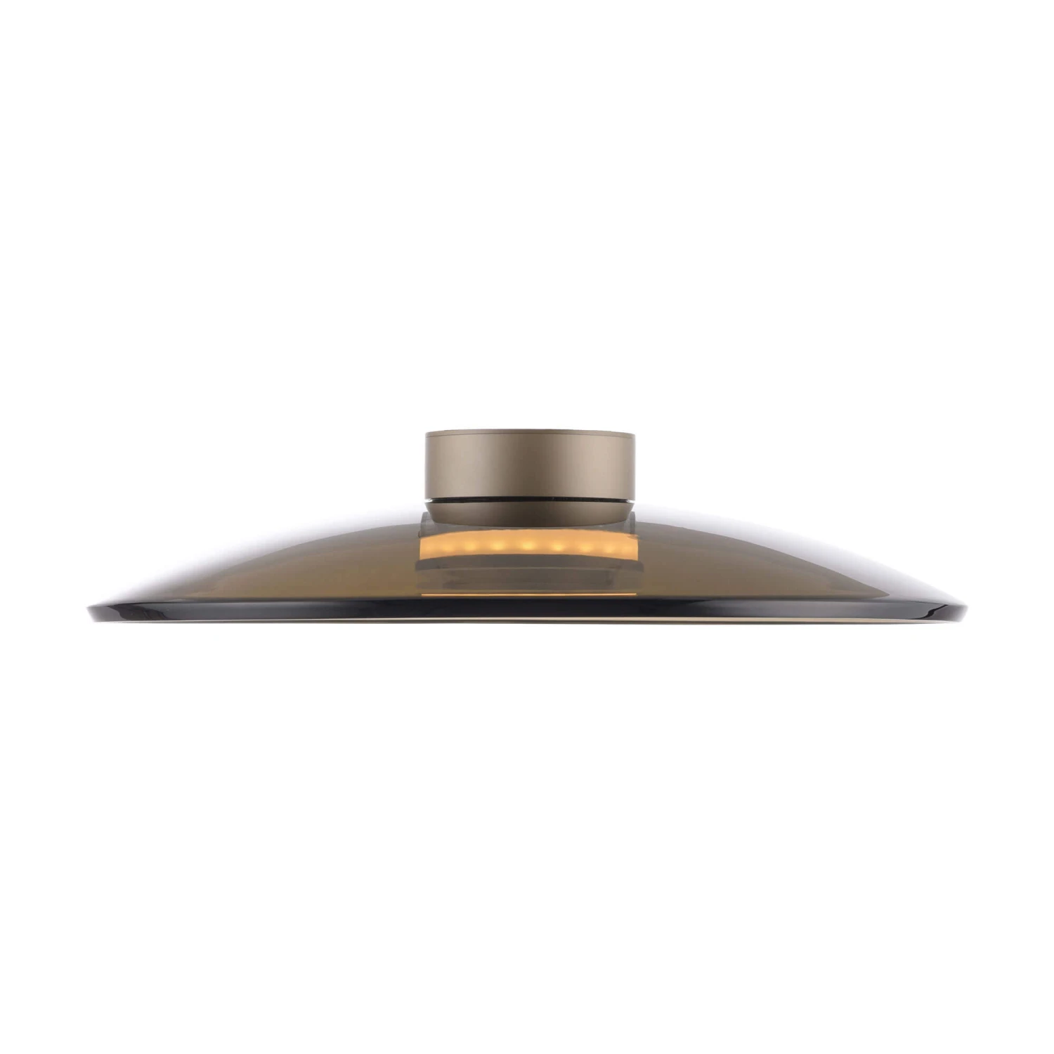Luna Bronze & Dark Amber Glass 50cm Flush Ceiling And Wall Light 3 Luna Bronze & Dark Amber Glass 50cm Flush Ceiling And Wall Light - Image 3