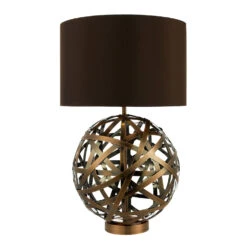 Laura Ashley Voyage Copper Ball Table Lamp