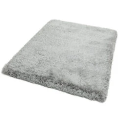 Plush Shaggy Silver 200cm X 300cm Rug -Housingunits 98908cf5e3789a23497d46b205b8ab9c