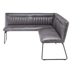 Clarence Grey Faux Leather Right-Hand Corner Dining Bench 9 Clarence Grey Faux Leather Right-Hand Corner Dining Bench -Housingunits 989386a9faf2a77938b2c5dcdff2a0f2