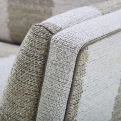 Parker Knoll Harlow Stripe Moss Green Fabric Snuggler Sofa -Housingunits 98d3fe71267dd41258fea02344b12037
