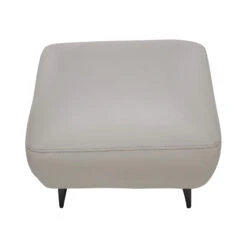 Lariano Light Grey Leather Ottoman 8 Lariano Light Grey Leather Ottoman -Housingunits 98ffca6bcaedecad73c63afed0249ce8