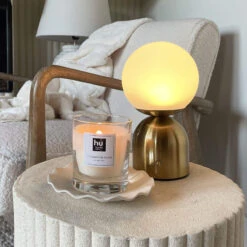 Mystic Brass Opal Table Lamp -Housingunits 99a905994426a466a9bb528aa6a68b88