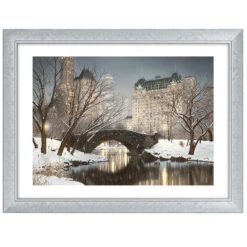 Central Park Winter By Rod Chase Framed Picture