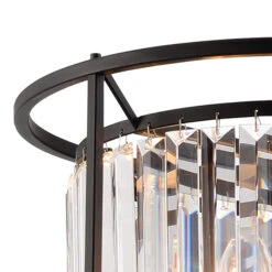Samraat Satin Black & Crystal 3 Light Pendant -Housingunits 9af9becfbc4e77d3717bf45877c0ccf0 1
