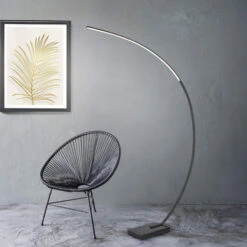 Bangkok Matt Black Floor Lamp