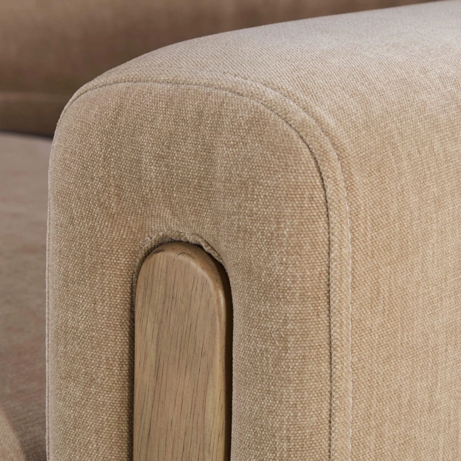 Leila Fawn Fabric Right Hand Corner Sofa 4 Leila Fawn Fabric Right Hand Corner Sofa - Image 4