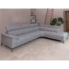 Casper Grey Fabric Corner Sofa (Right)
