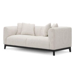 Eichholtz Corso Lounge Sofa In Lyssa Off-White Fabric