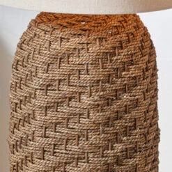 Andros Brown Woven Seagrass Floor Lamp With Cream Shade -Housingunits 9d7628f818819c4430ecc911562bfb32