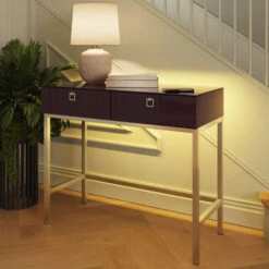 Frank Olsen Lyra Plum Black Console Table
