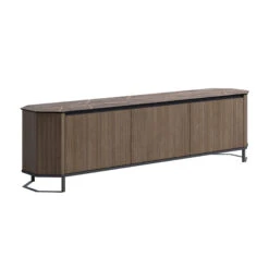 Oratino Ribbed Wood TV Unit