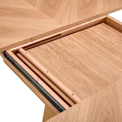 Nimbus Round 130cm Natural Oak Extending Dining Table -Housingunits 9e9d88a3d4ac75318a887acb259bfbc4