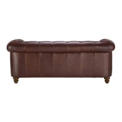 Wentworth Kodak Clove Brown Leather Midi Sofa -Housingunits 9eedc5157f6f394a91c5e16a4bf7c0fb